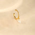 S925 pure silver daily wear simple style with diamond studded water droplet geometric ear clip - MOWTE