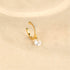 S925 pure silver daily wear simple style with diamond studded water droplet geometric ear clip - MOWTE