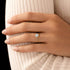 S925 Pure Silver Luxury Square Diamond Set Ring, Women's Carat Diamond Set - MOWTE
