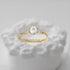 S925 Pure Silver Luxury Square Diamond Set Ring, Women's Carat Diamond Set - MOWTE