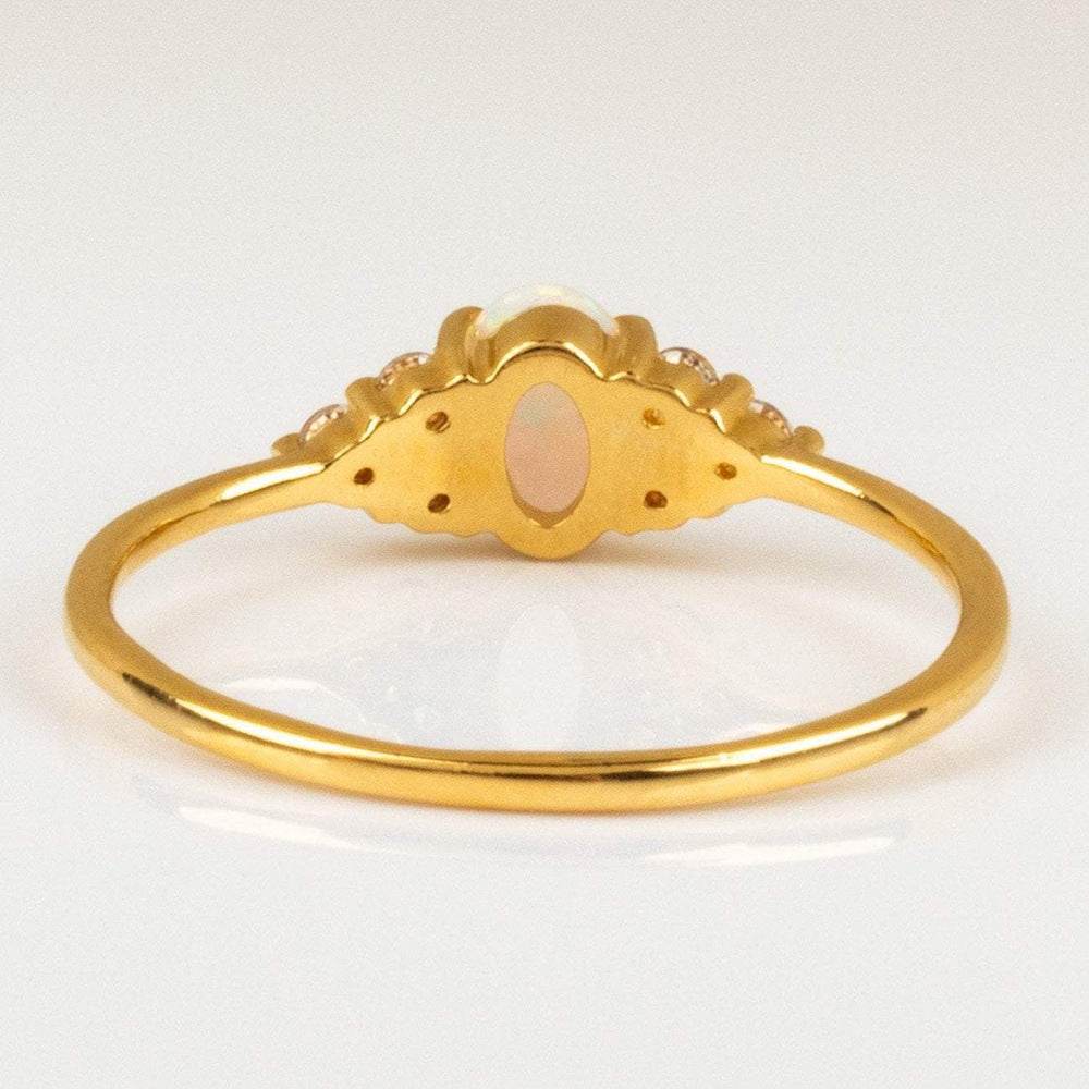 S925 Pure Silver Opal Ring - MOWTE