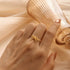 S925 Pure Silver bow Diamond Set Open Ring - MOWTE