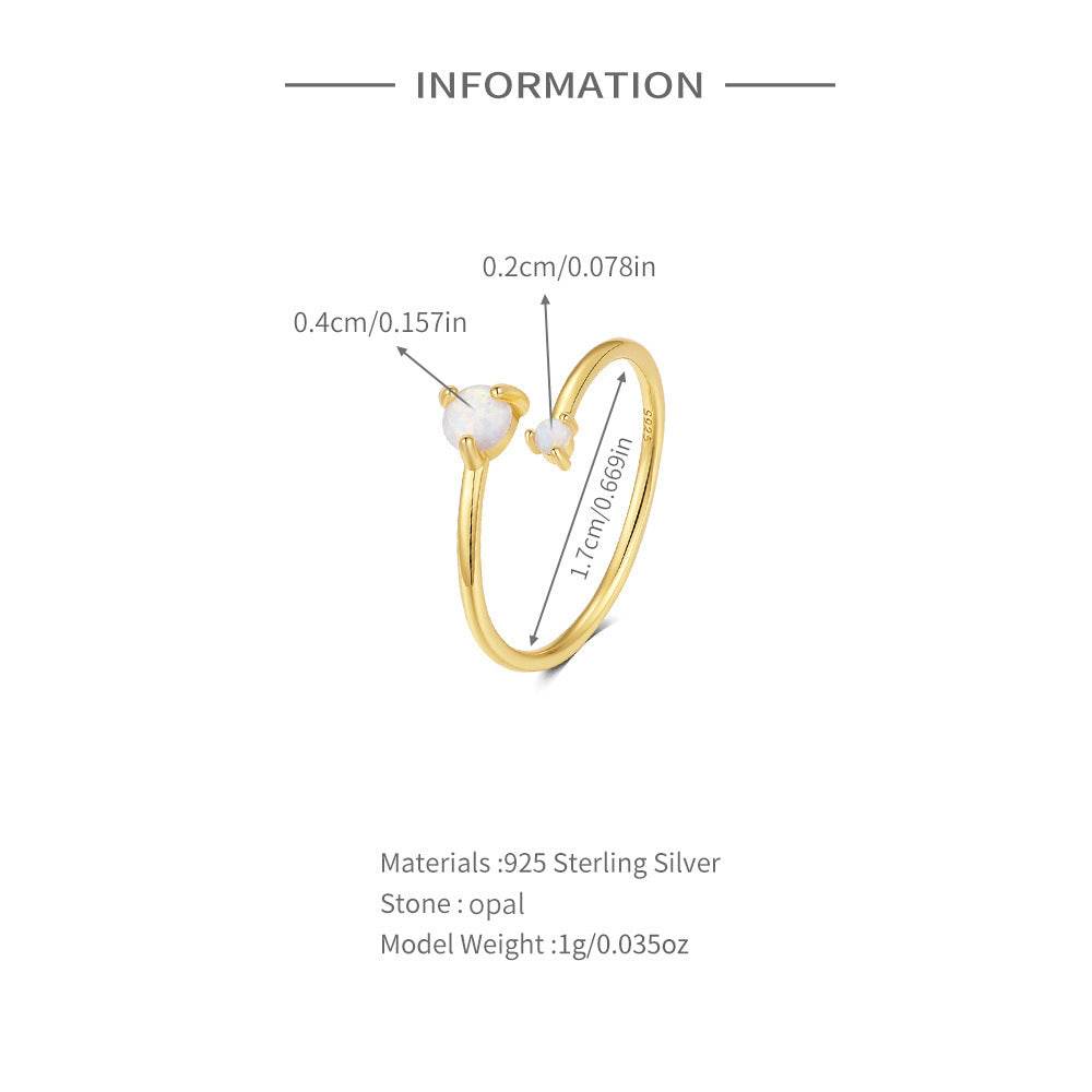 S925 Pure Silver Open Ring - MOWTE