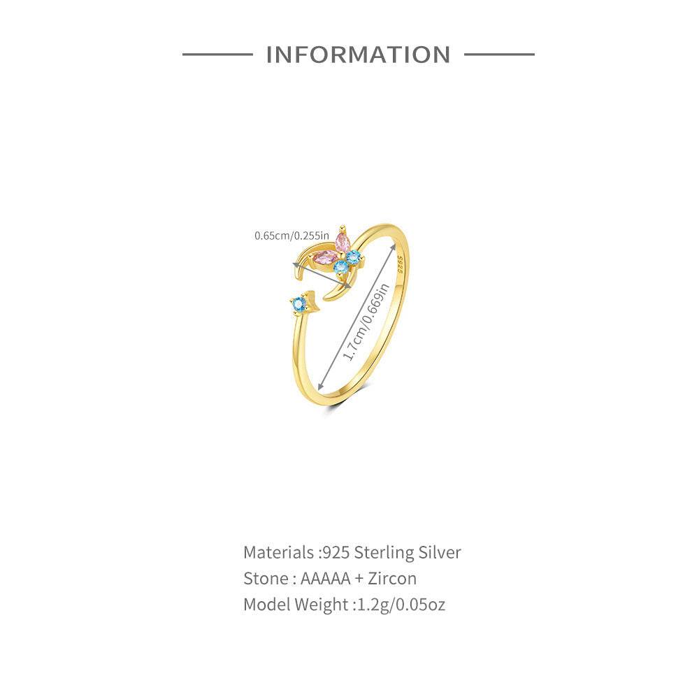 S925 Pure Silver Open Ring - MOWTE