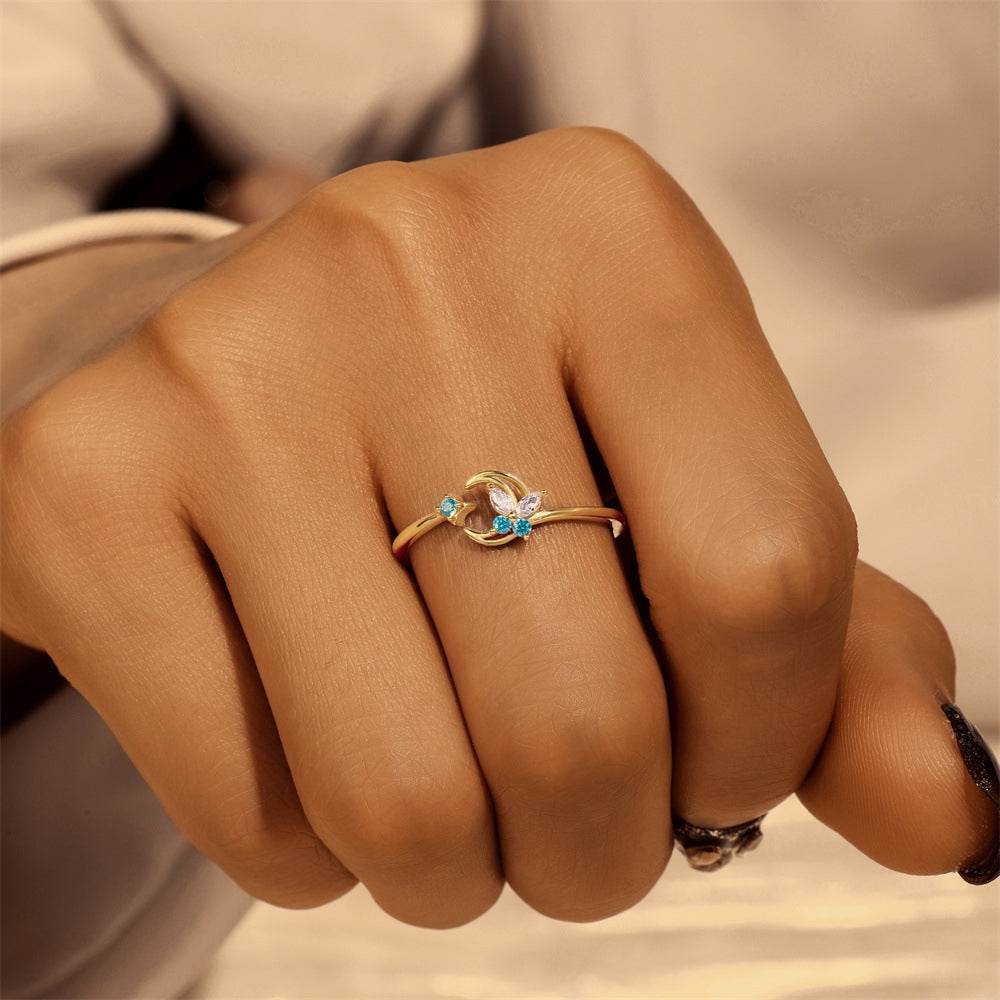 S925 Pure Silver Open Ring - MOWTE