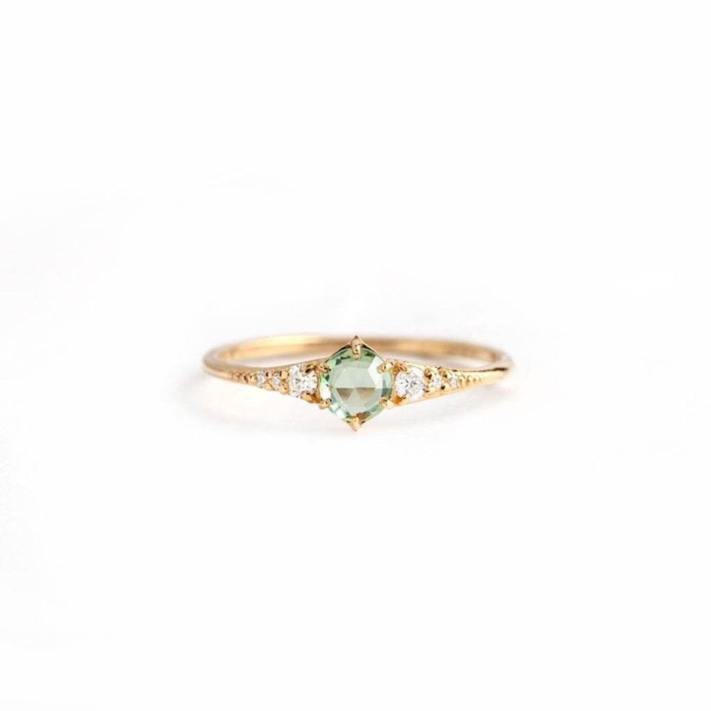 S925 pure silver engagement ring - MOWTE
