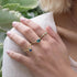 S925 pure silver engagement ring - MOWTE