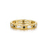 S925 pure silver black stone stackable ring - MOWTE