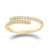S925 sterling silver single row diamond inlaid open ring versatile zircon ring for women - MOWTE