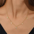 S925 sterling silver star moon inlaid with Australian treasure layering item - MOWTE