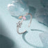 S925 sterling silver diamond ring with heart-shaped petal opening stackable ring for women - MOWTE
