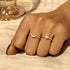 S925 pure silver diamond engagement ring high-end daily wear wedding ring - MOWTE
