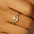 S925 pure silver diamond engagement ring high-end daily wear wedding ring - MOWTE