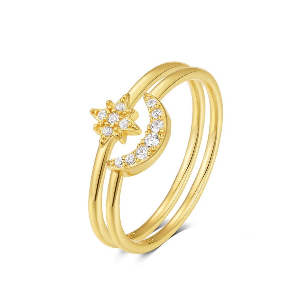S925 pure silver diamond engagement ring high-end daily wear wedding ring - MOWTE