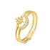 S925 pure silver diamond engagement ring high-end daily wear wedding ring - MOWTE