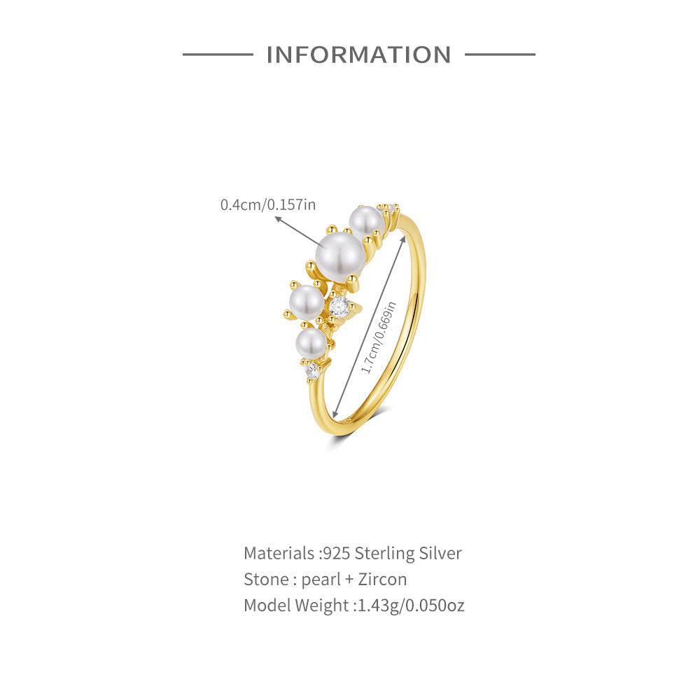 S925 pure silver diamond engagement ring high-end daily wear wedding ring - MOWTE