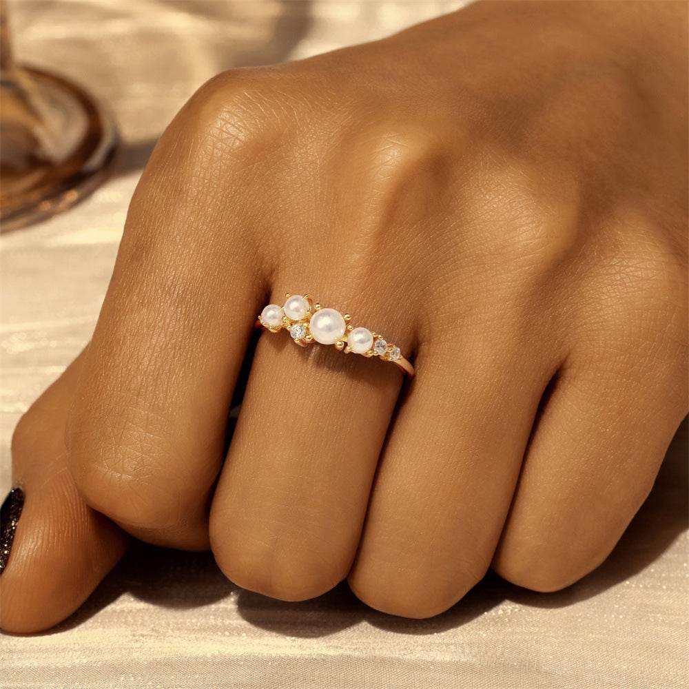 S925 pure silver diamond engagement ring high-end daily wear wedding ring - MOWTE