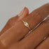 S925 pure silver light luxury opal inlaid diamond engagement ring - MOWTE