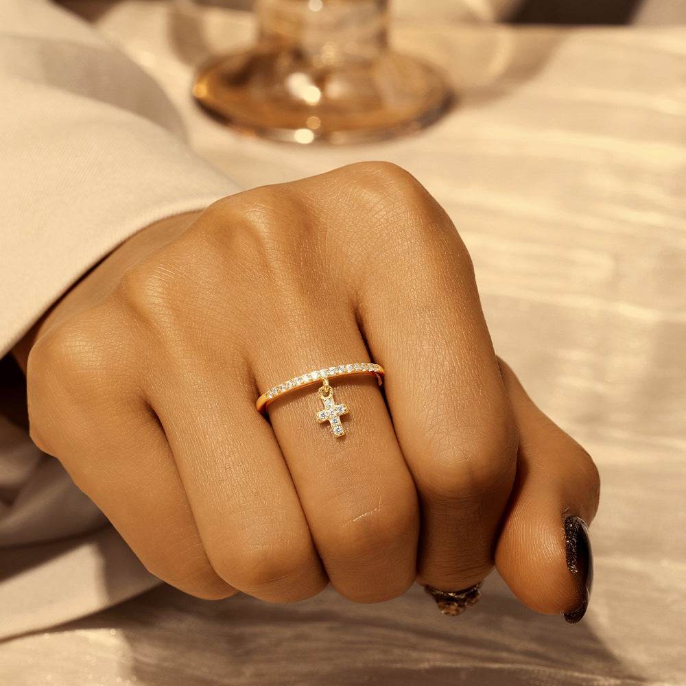 New S925 sterling silver exquisite diamond pendant engagement ring - MOWTE