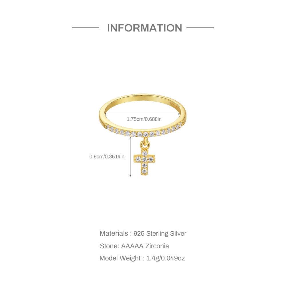 New S925 sterling silver exquisite diamond pendant engagement ring - MOWTE