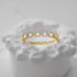 925 sterling silver single drain diamond studded engagement and wedding ring - MOWTE