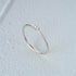 925 sterling silver minimalist three diamond base stackable ring - MOWTE