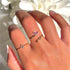 S925 pure silver square diamond light luxury diamond inlaid butterfly ring - MOWTE