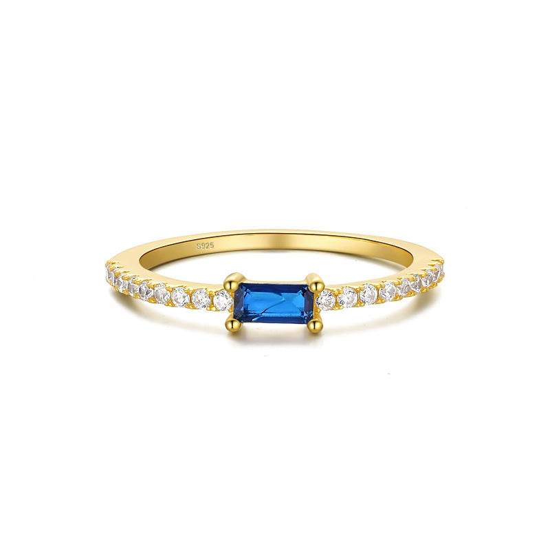 S925 sterling silver ins diamond ring engagement ring - MOWTE