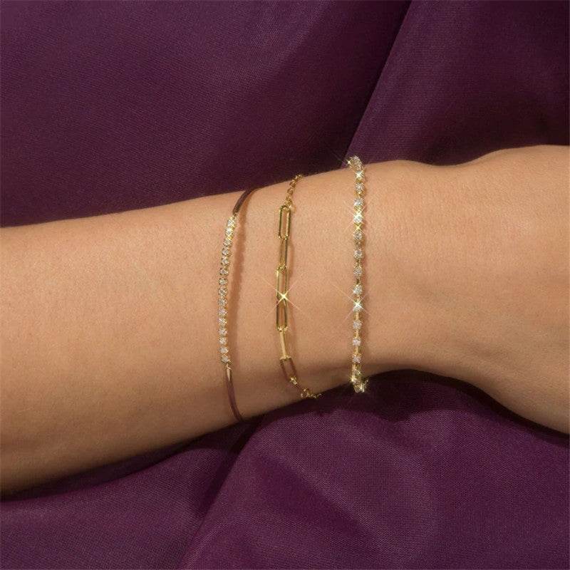 925 sterling silver women's stackable bracelet - MOWTE