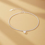 S925 sterling silver cauliflower chain bracelet with luxurious starry sky and moonlight gemstones - MOWTE