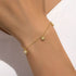 S925 sterling silver small flower petal pendant countryside style diamond inlaid bracelet - MOWTE