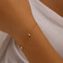 S925 sterling silver four pointed star set with diamonds layered for daily wear bracer - MOWTE