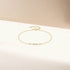 S925 sterling silver small gold bar oil dripping bracelet for women - MOWTE