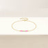 S925 sterling silver small gold bar oil dripping bracelet for women - MOWTE