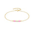 S925 sterling silver small gold bar oil dripping bracelet for women - MOWTE