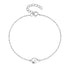 S925 sterling silver water droplet diamond women's bracelet - MOWTE