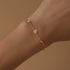 S925 sterling silver heart set diamond versatile bracelet - MOWTE