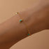 S925 sterling silver geometric star shaped moon mixed bracelet women's turquoise - MOWTE