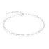 S925 pure silver chain women's DIY chain bracelet plated with bright silver - MOWTE