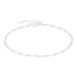 S925 pure silver chain women's DIY chain bracelet plated with bright silver - MOWTE