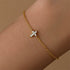 S925 sterling silver cross set with diamonds versatile fashion bracelet simple daily office worker accessory - MOWTE