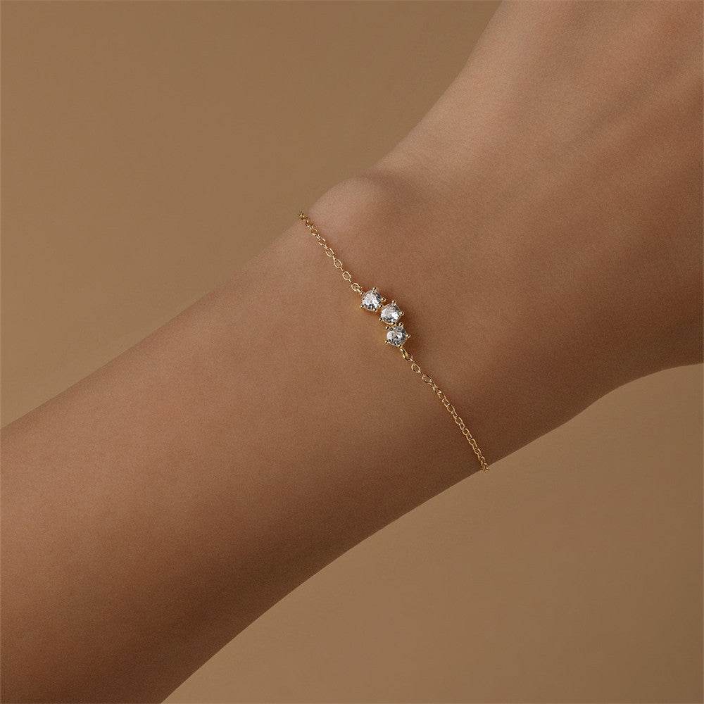 S925 sterling silver diamond bracelet - MOWTE