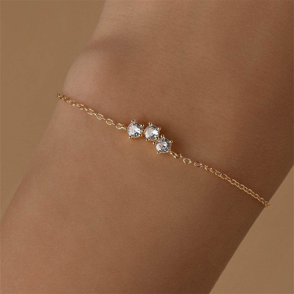 S925 sterling silver diamond bracelet - MOWTE