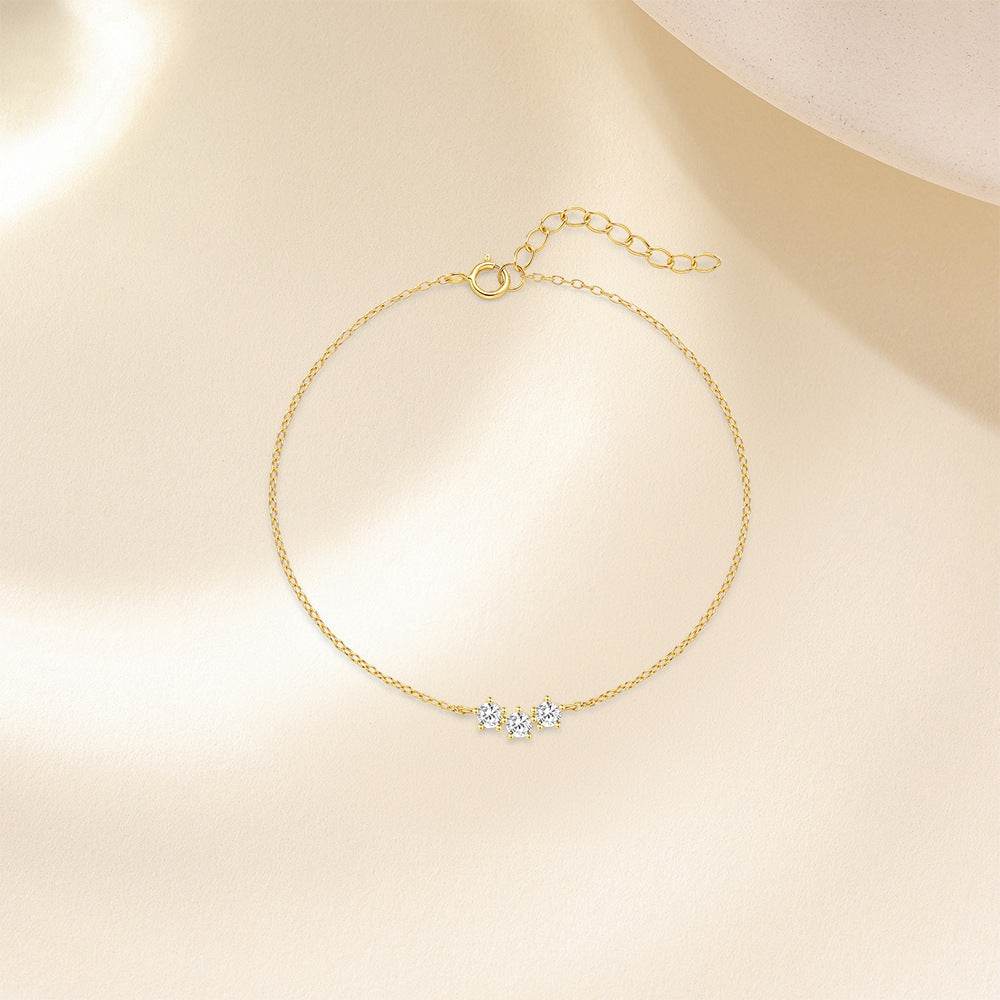 S925 sterling silver diamond bracelet - MOWTE