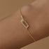 S925 Solid Silver Geometric Diamond Set Ring Interlocking Bracelet - MOWTE