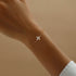 S925 pure silver daily wearing four leaf petal bracelet for women - MOWTE