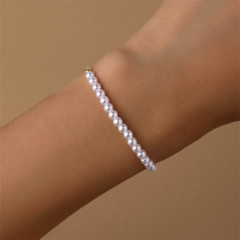 S925 sterling silver pearl sterling silver bracelet for women - MOWTE