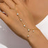 S925 sterling silver women's ring temperament pearl tassel elegant bracelet multi-layer stacked bracelet+ring - MOWTE