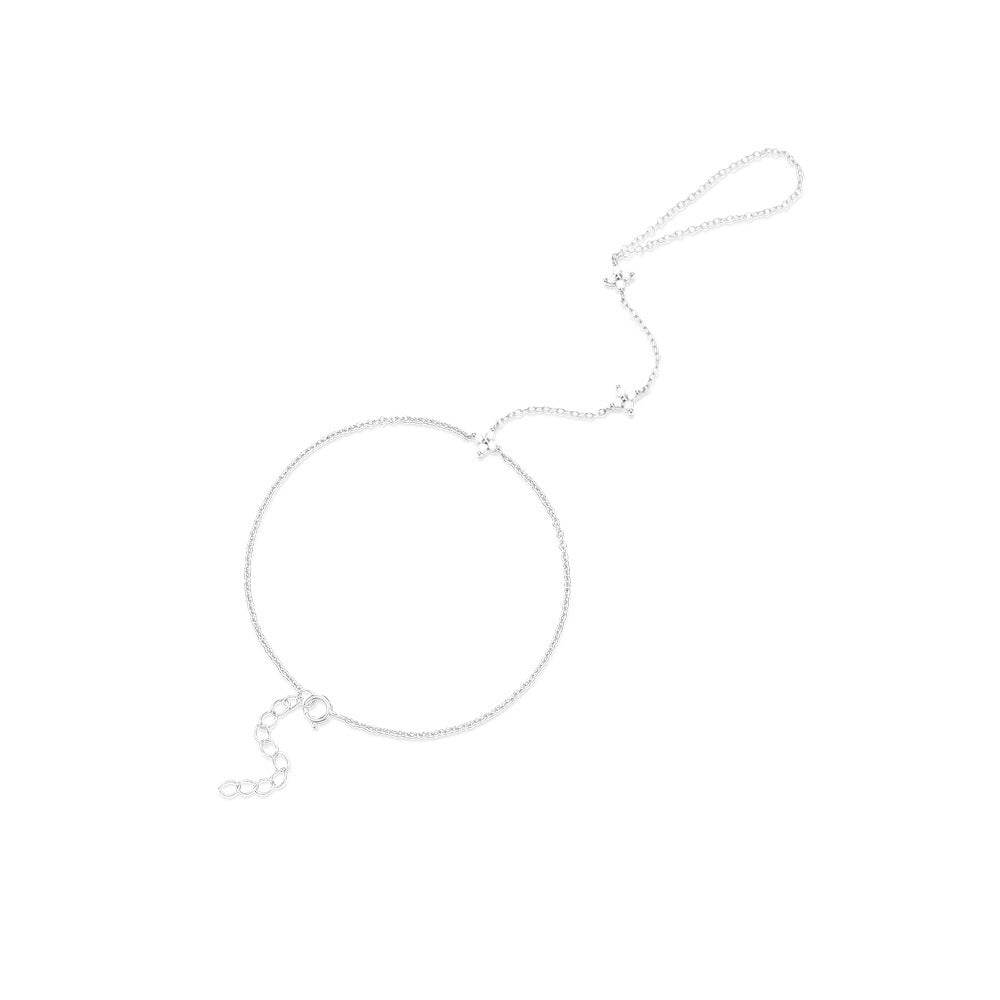 S925 sterling silver diamond set tennis bracelet adjustable for women - MOWTE