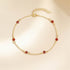 S925 pure silver wine red interval starry atmosphere agate bracelet - MOWTE